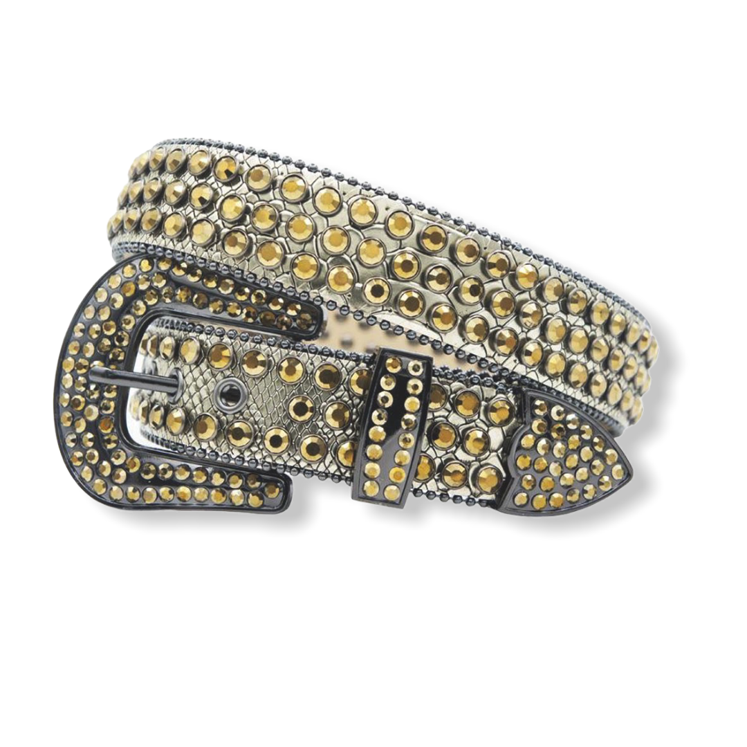 LUXE: Gold Snake Crystal Belt #4